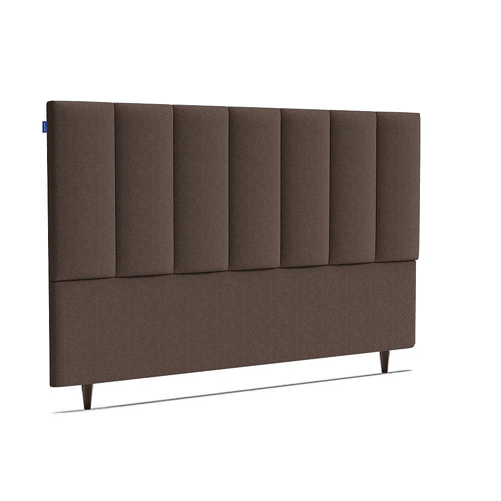 Base box e cabeceira estofada Ortobom em quarto moderno